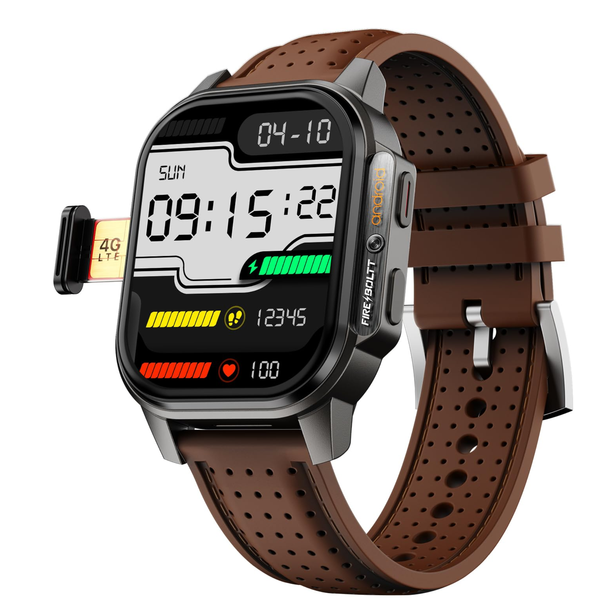 Fire-Boltt Snapp Smart Watch, Selfie Camera, 4G Na...